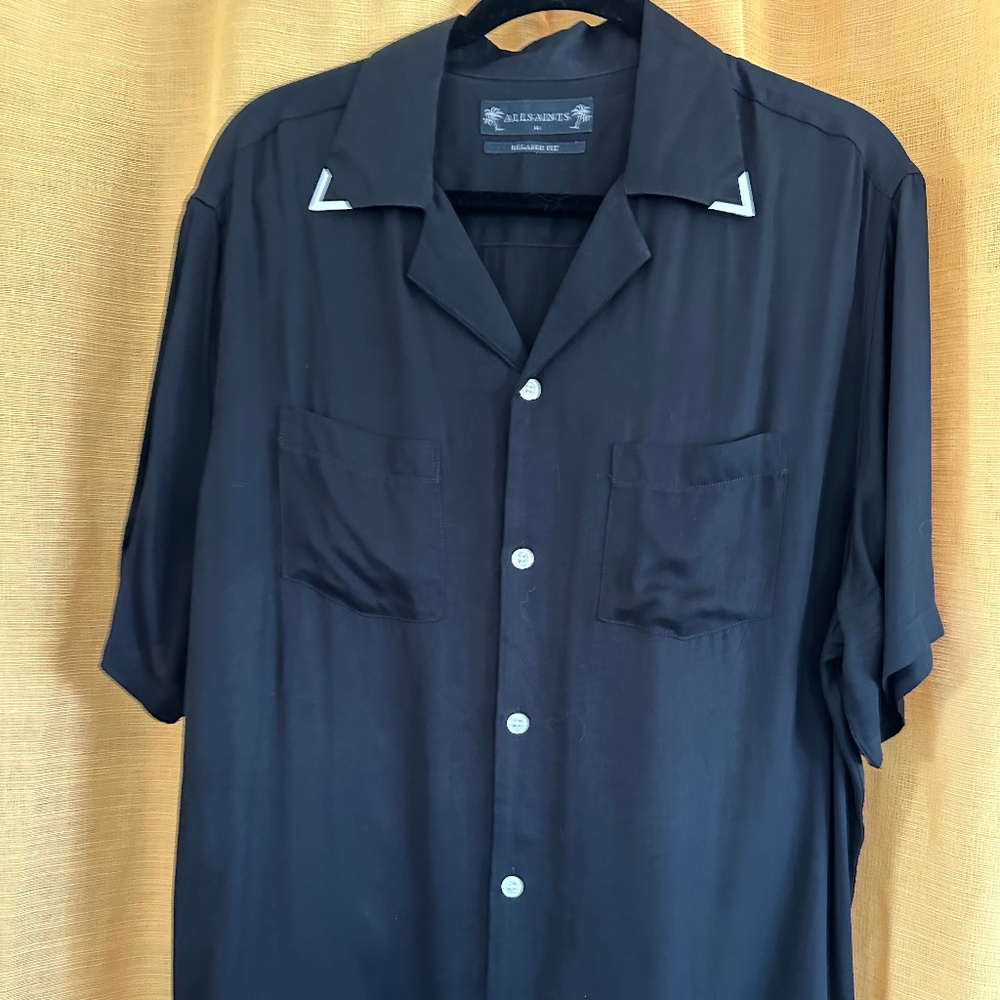 All Saints button-up with metal tabs